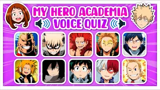 MY HERO ACADEMIA VOICE QUIZ 🥦💥❄️ Guess the character | Boku no hero academia/My hero academia Quiz!💜