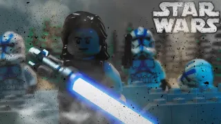 Lego Star Wars the Clone wars battle stop motion - Epic 501st clone troopers vs droids battle!
