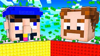 Jeffy vs Marvin MILLIONAIRE House Battle in Minecraft!