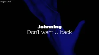 Johnning - Don't want U back (feat. ÉWN & whogaux) [tradução-legendado]