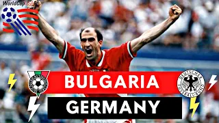 Bulgaria vs Germany 2-1 All Goals & Highlights ( 1994 World Cup )