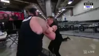 Braun Strowman Destroys Backstage Security   WWE RAW Highlights 15th January 2018