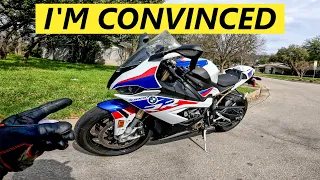 Okay... I like the BMW S1000RR the more I ride it