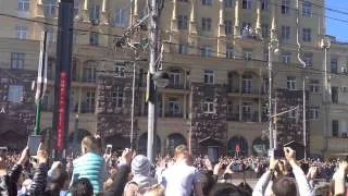 fighter aircraft in red square moscow russia 2014 19 may victory day