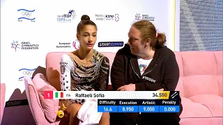 RAFFAELI Sofia (ITA) - Senior RGI Clubs Finals 🥇✨💛✨ EUROPEAN RHYTHMIC CHAMPIONSHIPS 2022 - 34,550