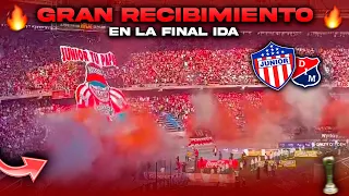 🔥🔴SALIDA HINCHADA de JUNIOR CAMPEÓN Medellín 3-2 Final ida Liga betplay 2023 desde el metropolitano