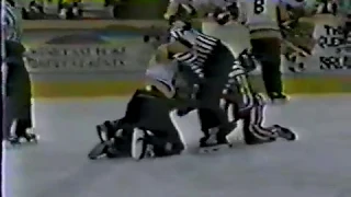 Link Gaetz vs Mick Vukota WHL Mar 8/87