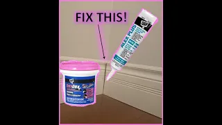 The BEST way to DAP and caulk trim and cover up nail holes!