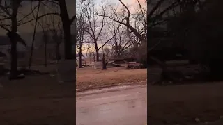 Driving by Iowa Tornado Damage