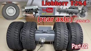 Homemade rear axle, liebherr T284 from PVC, scale 1/18 | Part 02 | NHT creation