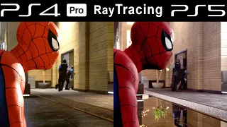 Spider-Man REMASTERED PS5 VS PS4 Pro Graphics Comparison [ Gameplay ] Ray Tracing