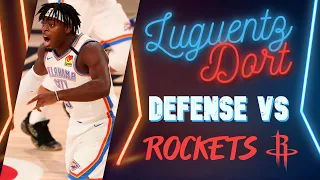 Luguentz Dort All Defensive Possessions vs. Rockets - February 1st 2021