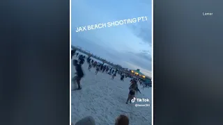 Crowd scrambles on Jacksonville Beach following shooting on St. Patrick's Day