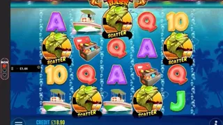 💥Omg😱FINALLY 5 scatters! Bigger Bass Bonanza💥£1.44 Spent! (From April) #slots #biggerbassbonanza