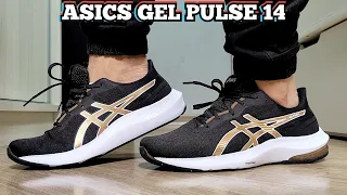 Review Tênis Asics Gel Pulse 14 Preto e Dourado | Comprado Na Netshoes | Demonstração No Pé