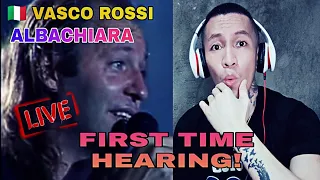 REACCIÓN TO 🇮🇹 VASCO ROSSI - ALBACHIARA Live [ Fronte Del palco 90 [ GREAT PERFORMANCE