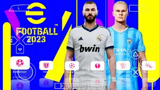 eFOOTBALL PES 2023 PPSSPP CAMERA PS5 ANDROID OFFLINE 600MB BEST GRAPHICS LATEST TRANSFERS 2023/24