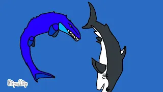 Mosasaurus vs Megalon