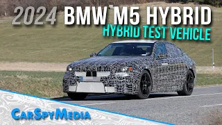 2024 BMW M5 Hybrid Prototype Spied Testing On The Public Road Around The Nürburgring