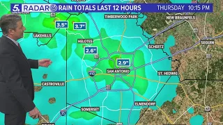 Here's how much rain fell overnight in San Antonio