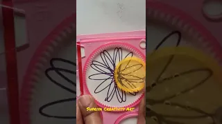 Creative Spirograph Art with Design Ruler #shorts #ytshorts #trending