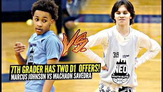 This 7th Grader Has TWO D1 OFFERS Already! Marcus Johnson Has Ties To LeBron & A BRIGHT Future!