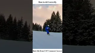 How to Ski Correctly?