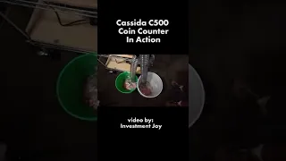 Cassida C500 Coin Counter in Action! Segment from InvestmentJoy YouTube Channel #shorts