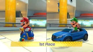 Mario Kart 8 Deluxe | 2 Player kart | Mario vs Luigi | 4K