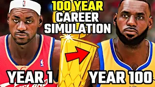 I Put Lebron James In The NBA For 100 YEARS... Here's What Happened | NBA 2K21 Career Simulation