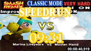 Smash Remix - Classic Mode Speedrun with Marina (VERY HARD) in 09:31