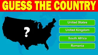 Guess The Country by Its Shape | Country Quiz 🌎