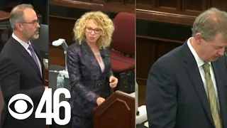 Prosecutor and defense attorneys take their turns during closing arguments