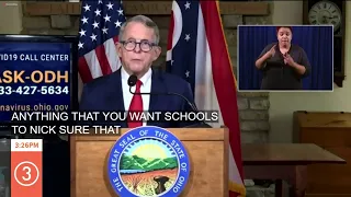 WATCH | Governor DeWine updates COVID-19 cases in Ohio