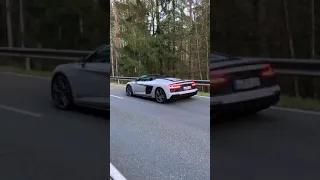 Audi R8 V10 Spyder 🔥 Topless fun with over 600hp 😱