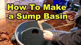 How To Make a Sump Pump Basin from 32 gal trash can