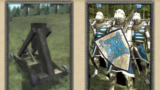Medieval II: Total War 1vs1: Баллиста vs Пешие благородные рыцари