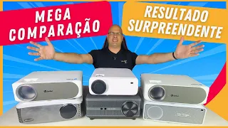 QUAL PROJETOR FULLHD TEM MELHOR QUALIDADE? MEGA COMPARAÇÃO TD98 x BT960 x C6A x Q10W x CR7W. Geek277