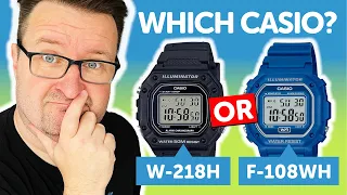 CASIO W218H vs CASIO F-108H - Which #CASIO should you buy?