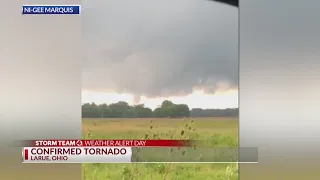 Funnel clouds, tornado in Hardin County