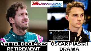 Sebastian Vettel Announces Retirement from Formula 1 | Oscar Piastri Alpine Drama | F1ckboys Podcast