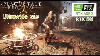 A Plague Tale: Requiem Raytracing Update Ultrawide | RTX 4090 | RT On/Off | Frame Gen On/Off