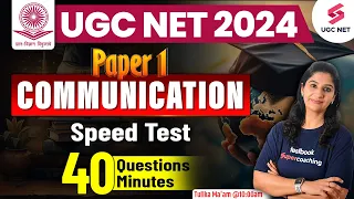 UGC NET 2024 Paper 1 Revision | UGC NET Paper 1 Communication | UGC NET Paper 1 | Tulika Mam