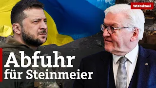 Selenskyj: Steinmeier soll nicht in die Ukraine kommen | WDR aktuell