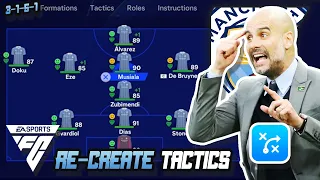 Play like Guardiola's ALL OUT ATTACK tactics in FC 24 | 1-2-2-4-1 & 3-1-5-1 Tactics! 🧠