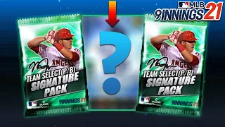 WE PULLED A DIAMOND TEAM SELECT SIG! Team Select Signature Pack Opening! MLB 9 Innings 21