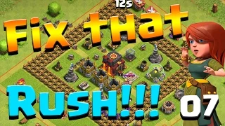 Clash of Clans: Let's FIX THIS RUSH! ep7 - Max Healers + How to Fix Rush Guide