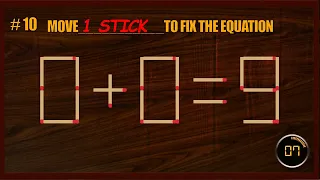 Matchstick Puzzle | Matchstick Logic Puzzles | Matchstick Tricks#BrainGames #MatchstickChallenge