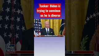 Tucker laughs at Biden’s tall tales #shorts