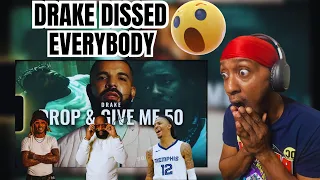 DRAKE RESPONDS TO EVERYBODY WITH A HAYMAKER | DRAKE - DROP & GIVE ME 50 (REACTION)